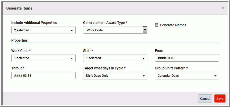 Generate a Work Code Auction Example